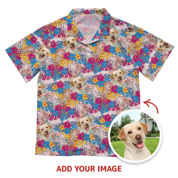 Custom Spring Pattern Short-Sleeve Hawaiian Shirt