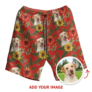 Custom Autumn Pattern Hawaiian Shorts